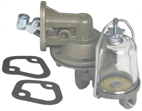 Carter M826 Fuel Pump, Mechanical, 12 gph, 2.5-4 psi, 1/2 in. UNF Inlet, 1/2-20 in. Outlet, Aluminum, Natural, Gas, Ford V8, Each