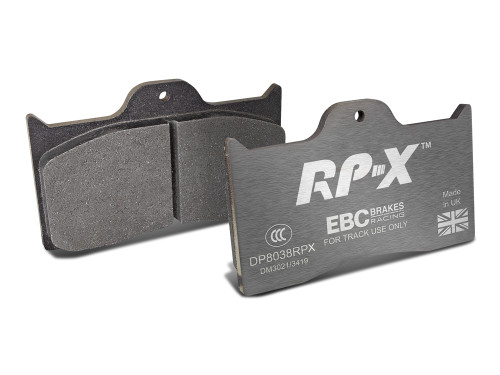 EBC Brakes USA Inc DP8038RPX Brake Pads, RP-X, High Friction, Para-Aramid, Wilwood Dynalite Calipers, Set of 4