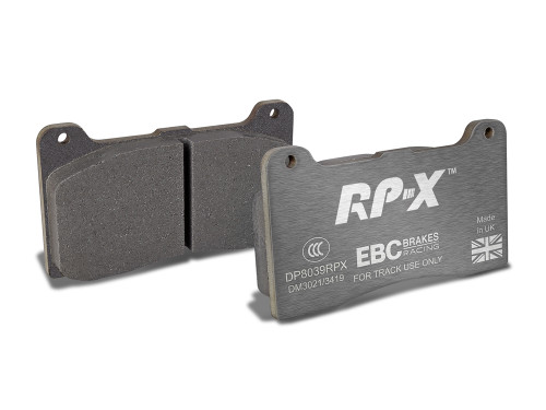 EBC Brakes USA Inc DP8039RPX Brake Pads, RP-X, High Friction, Para-Aramid, Wilwood Dynapro Calipers, Set of 4