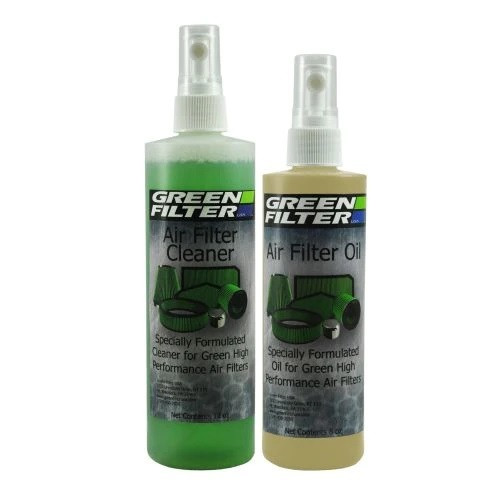 Green Filter 2800 Air Filter Cleaner, 12 oz Pump Bottle Cleaner, 8 oz Pump Bottle Oil, Green Filters, Kit