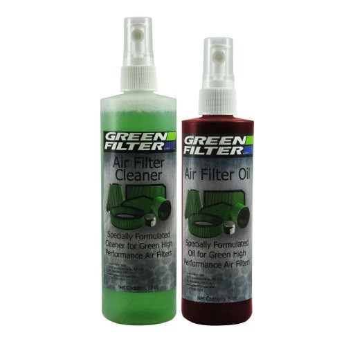 Green Filter 2801 Air Filter Cleaner, 12 oz Pump Bottle Cleaner, 8 oz Pump Bottle Oil, Green Filters, Kit