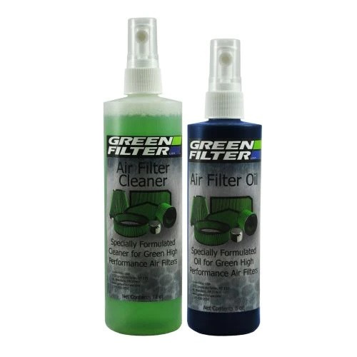 Green Filter 2802 Air Filter Cleaner, 12 oz Pump Bottle Cleaner, 8 oz Pump Bottle Oil, Green Filters, Kit