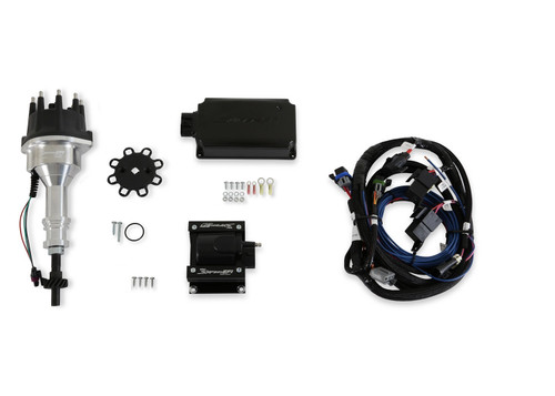 Holley 565-303K Ignition Kit, Sniper EFI HyperSpark, HyperSpark Distributor, HEI Cap, Ignition Box / Coil / Harness Included, Big Block Ford / Ford Cleveland / Modified, Kit