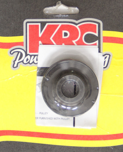 KRC Power Steering KRC 40130340 Alternator Pulley, Serpentine, 3-Rib, 1.75 in. Diameter, Aluminum, Black Anodized, Denso / Delco Alternators, Each