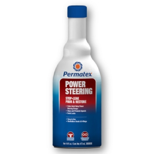 Permatex 30303 Power Steering Fluid, Stop-Leak Pour and Restore, 13 oz Bottle, Each