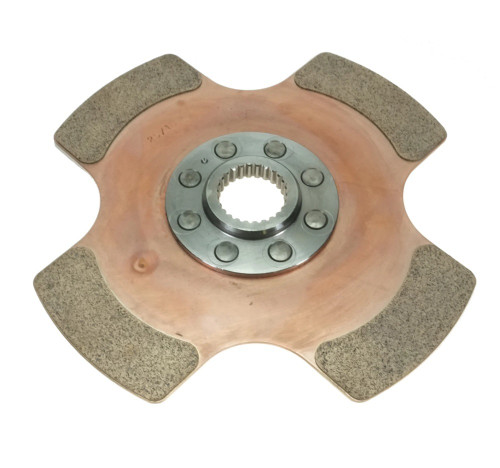 Ram Clutch 8961 Clutch Disc, 7.25 Series, 7-1/4 in. Diameter, 1 in. x 23 Spline, Rigid Hub, 4 Puck, Metallic, Universal, Each