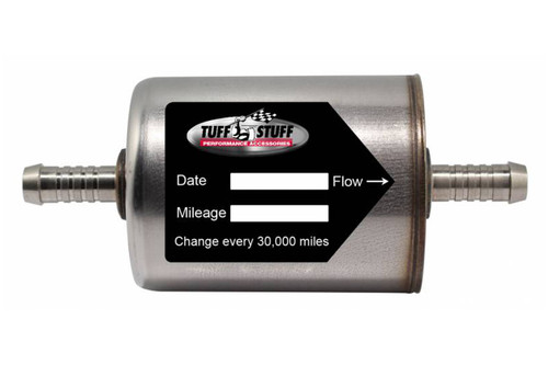 Tuff-Stuff 5559 Power Steering Filter, In-Line, 3/8 in. Hose Barb Inlet, 3/8 in. Hose Barb Outlet, Internal Magnet, Universal, Each