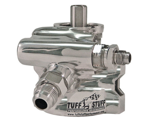 Tuff-Stuff 6175ALP Power Steering Pump, GM Type 2, 3 gpm, 1200 psi, Aluminum, Polished, Universal, Each