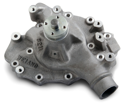 Weiand 8211WIN Water Pump, Mechanical, Action Plus, 5/8 in. Pilot, Aluminum, Natural, Big Block Ford, Each