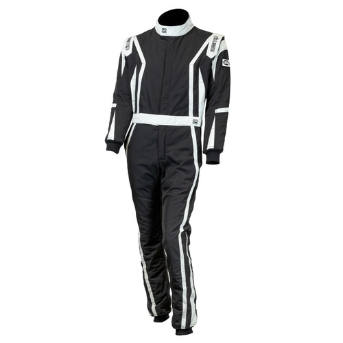 Zamp R100033XL ZR-52F Driving Suit, 1-Piece, SFI 3.2A/5, Triple Layer, Fire Retardant Fabric, Black, 3X-Large, Each