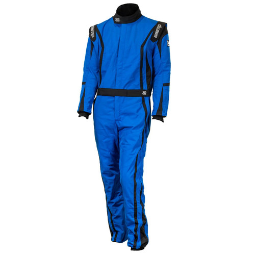 Zamp R10004M ZR-52F Driving Suit, 1-Piece, SFI 3.2A/5, Triple Layer, Fire Retardant Fabric, Blue, Medium, Each