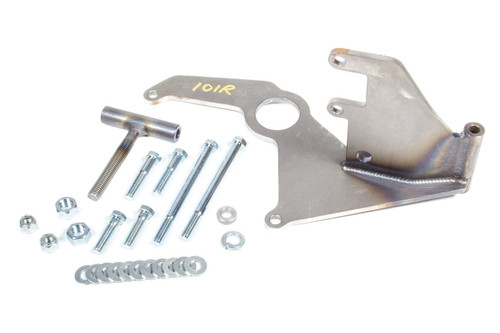 Alan Grove Components 101R Air Conditioning Bracket, Street Rod, Passenger Side Mount, Steel, Natural, Sanden 508 Compressor, Long Water Pump, Small Block Chevy, Kit