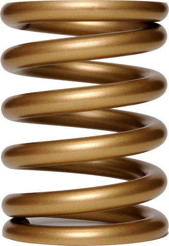 Landrum Springs G600 Coil Spring, Gold Series, 5 in. OD, 7 in. Length, 600 lbs/in. Spring Rate, Pull Bar, Steel, Gold Powder Coat, Each