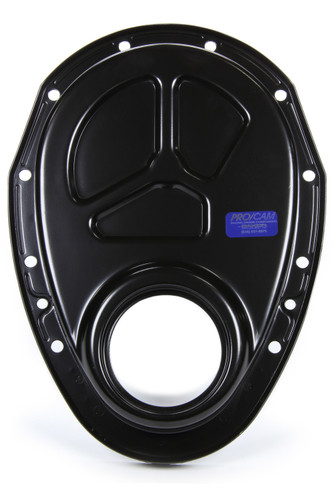 Pro/Cam # 9503 Timing Cover, 1-Piece, Steel, Black Paint, Big Block Snout, Small Block Chevy, Each