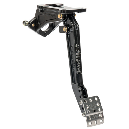 Wilwood 340-17699 Pedal Assembly, Brake, 6.25-7 to 1 Ratio, 11.72-12.94 in. Long, Forward Firewall Mount, Aluminum, Black Paint, Universal, Each