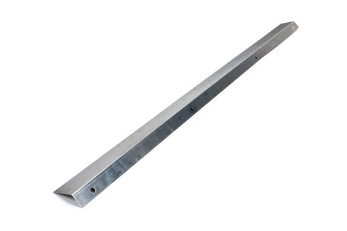 Hepfner Racing Products STW5025-200 Top Wing Wicker Bill, 60 in. Long, 10 Degree, 2 in. Width x 2 in. Height, 0.040 in. Thick, Aluminum, Natural, Each