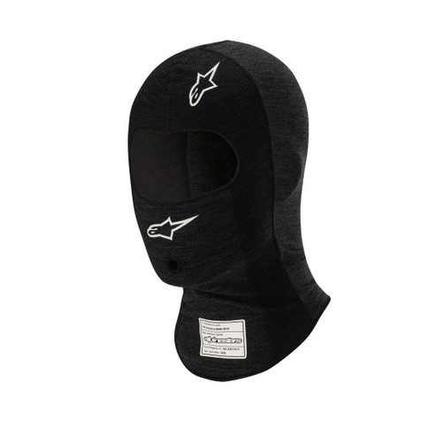 Alpinestars USA 4757224-10-S/M Race V3 Balaclava, Single Eyeport, SFI 3.3, FIA Approved, Lenzing FR, Black, Small/Medium, Each
