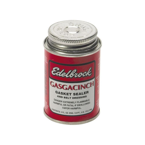 Edelbrock 9300 Gasket Sealer, Gasgacinch, Can, 4 oz, Each