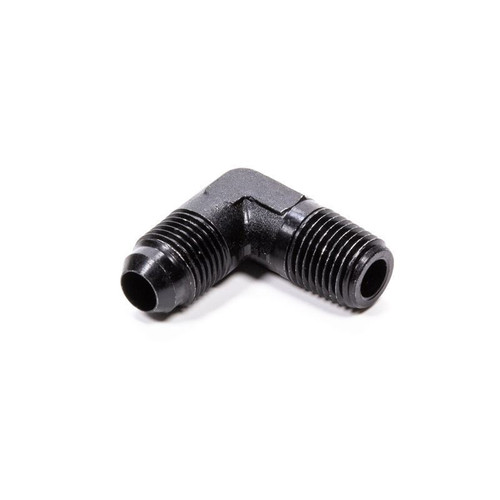 Fragola 482206-BL Fitting -06 AN to 1/4 in. NPT, 90 Degree, Aluminum, Black