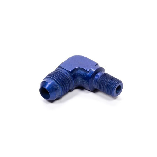 Fragola 482262 Fitting -06 AN to 1/8 in. NPT, 90 Degree, Aluminum, Blue