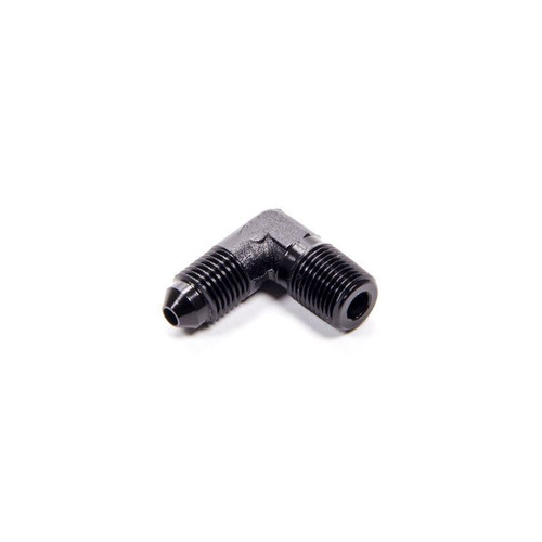 Fragola 482203-BL Fitting -03 AN to 1/8 in. NPT, 90 Degree, Aluminum, Black