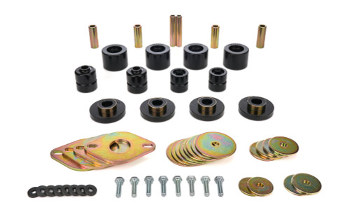 Energy Suspension 8-4118G Body Mount Bushing, Hyper-Flex, Polyurethane/Steel, Black/Cadmium, Toyota Fullsize Truck 2007-13, Kit