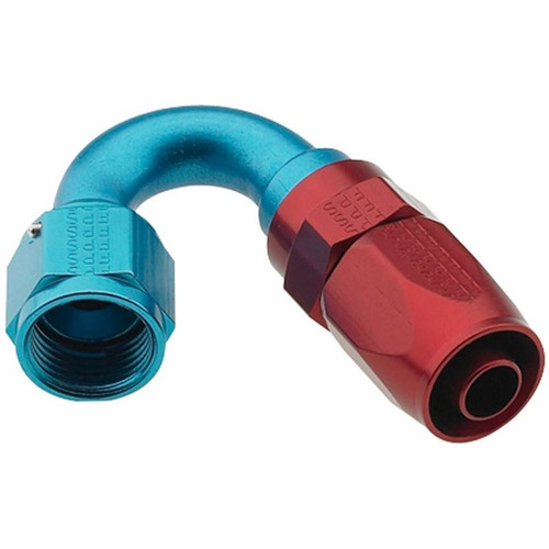 Fragola 231512 -12 AN 150 Degree Hose End, Aluminum, Swivel, Red/Blue, 2000 Series