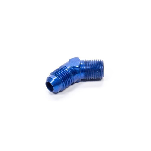 Fragola 482304 Fitting -04 AN to 1/8 in. NPT, 45 Degree, Aluminum, Blue