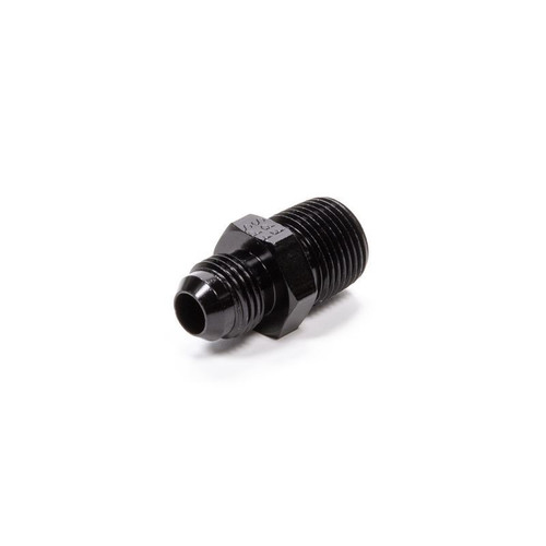 Fragola 481666-BL Fitting -06 AN to 3/8 in. NPT, Straight, Aluminum, Black