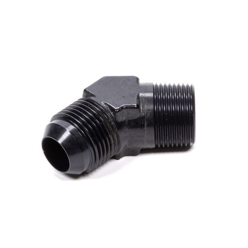 Fragola 482310-BL Fitting -10 AN to 1/2 in. NPT, 45 Degree, Aluminum, Black