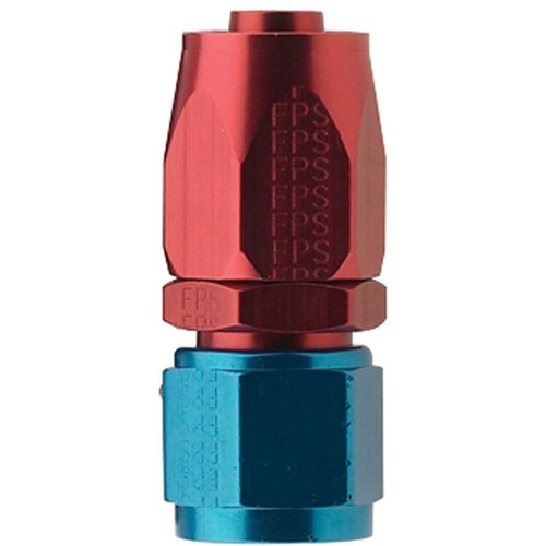 Fragola 220110 -10 AN to Hose End, Straight, Aluminum. Red/Blue Anodized, 2000 Pro Series