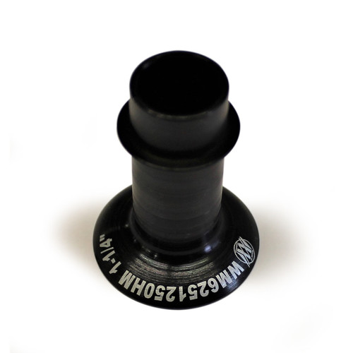 Wehrs Machine WM6251250HM Rod End Bushing, 5/8 to 1/2 in. Bore, High Misalignment, 1.250 in. Long, Steel, Black Oxide, Each