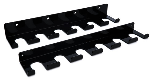 Hepfner Racing Products HRP6523S-15B-BLK Radius Rod Rack, Tray, Lower, 15 in. Long, 12 Rod Capacity, Aluminum, Black Powder Coat, Each