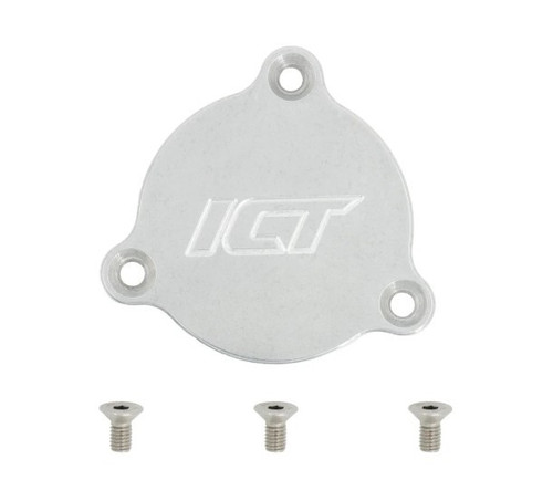 ICT Billet PLG-LT01-VVT Timing Cover Plate, Hardware Included, Aluminum, Natural, ICT Billet Timing Cover, GM GenV LT-Series, Each