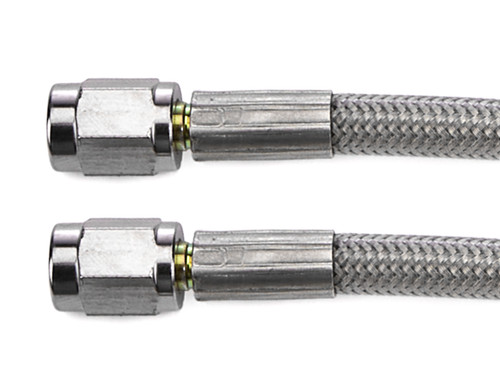 Redhorse Performance 3300-03-48 AN Hose Assembly, 3300 Series, 48 in Long, 3 AN Hose, 3 AN Straight to 3 AN Straight Female, Braided Stainless, PTFE Lined, Each