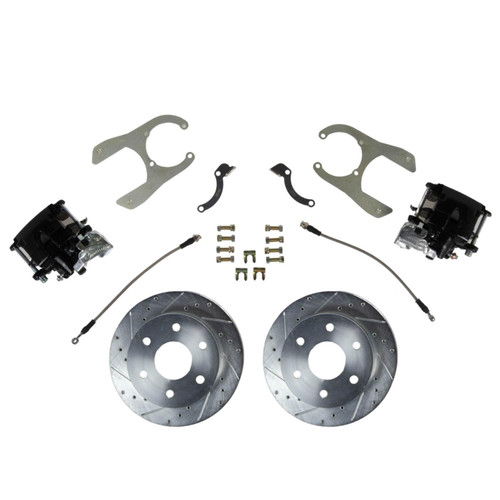 Right Stuff Detailing TRD8860B Brake System, Street Series, Disc Conversion, Rear, 1 Piston Caliper, 11.000 in. Rotors, GM Fullsize Truck 1988-98, Kit
