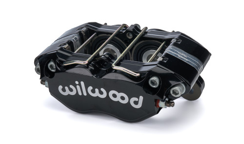 Wilwood 120-15131-BK Brake Caliper, Dynapro Dust-Boot, 4 Piston, Aluminum, Black Anodized, 13.06 in. OD x 1.000 in. Thick Rotor, 5.250 in. Lug Mount, Each