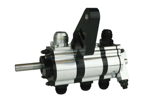 Moroso 22373 Oil Pump, Tri-Lobe, External, Dry Sump, 3 Stage, 12 AN Inlet, Passenger Side, Big Block Chevy, Each