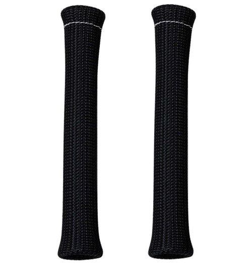 Moroso 71976 Spark Plug Boot Sleeve, 0.75 in. ID, 7.5 in. Long, High Temperature, Braided Fiberglass, Black, Pair