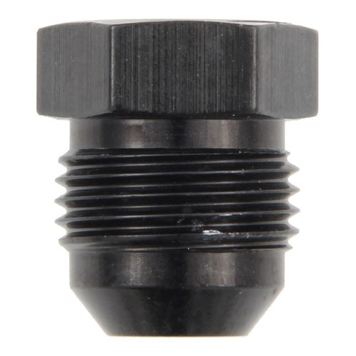 Fragola 480604-BL Hex Head Plug, -4 AN, Aluminum, Black, Each