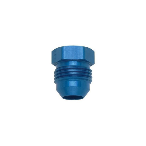 Fragola 480606 Hex Head Plug, -6 AN, Aluminum, Blue, Each