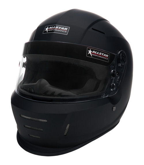 Allstar ALL942005 Helmet, Series 40, Snell SA2025, Head and Neck Support Ready, Flat Black, X-Large, Each