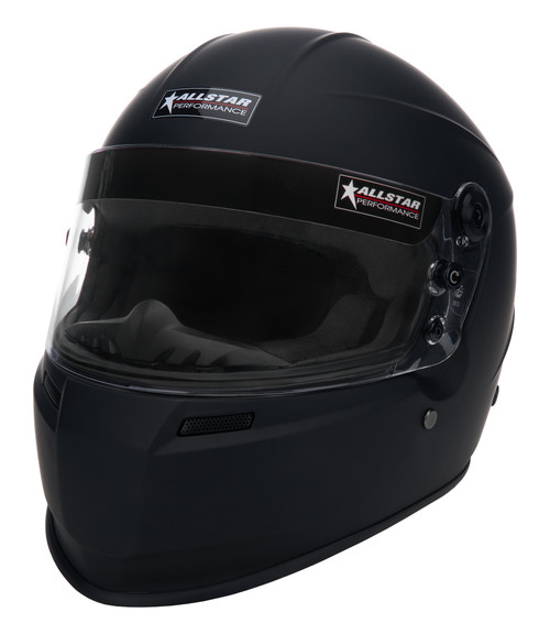 Allstar ALL943001 Helmet, Series 60, Snell SA2025, Head and Neck Support Ready, Flat Black, Small, Each