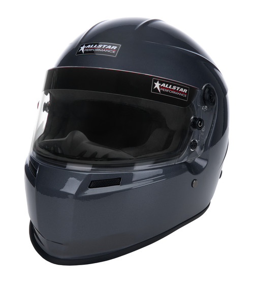 Allstar ALL943086 Helmet, Series 60, Snell SA2025, Head and Neck Support Ready, Gray, 2X-Large, Each