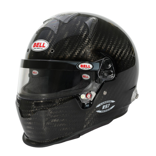Bell Helmets 1204A70 Helmet, RS7 Carbon Duckbill, Full Face, Snell SA2025, FIA Approved, Head and Neck Support Ready, Carbon Fiber, Size 7-1/2, Each