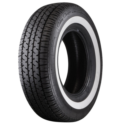Coker Tire 738107 Tire, Classic Star Series, 225/75R-15, Radial, White Sidewall, Each