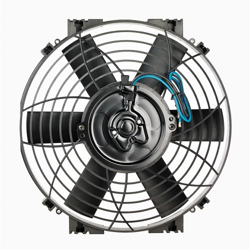 Davies, Craig DC-0147 Electric Cooling Fan, Slimline Thermatic, 12V, 10 in. Fan, Push/Pull, Straight Blade, 10.87 in. H x 10.67 in. W, 2.19 in. Thick, Plastic, Each