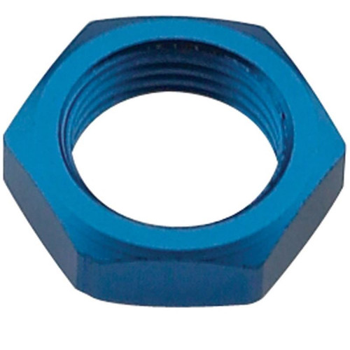 Fragola 492403 Bulkhead Nut -3 AN Aluminum, Blue Anodized, Each