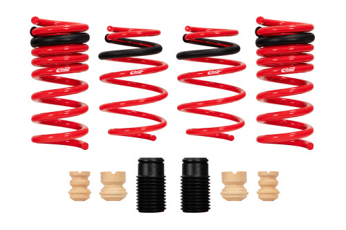 Eibach E20-35-064-01-22 Suspension Spring Kit, SPORTLINE, Lowering, 4 Coil Springs, Red Powder Coat, Ford Mustang 2024-25, Kit