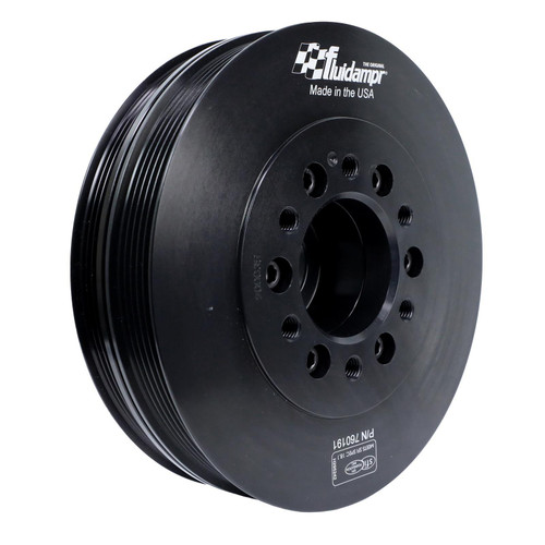 Fluidampr 760191 Harmonic Balancer, 7.700 in. OD, Steel, Black Oxide, Internal Balance, GM GenV LT-Series, Chevy Camaro 2016-24, Each